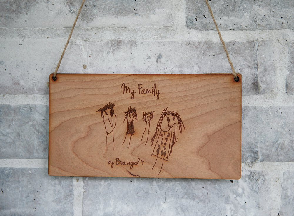 Hand Drawn Family Sign