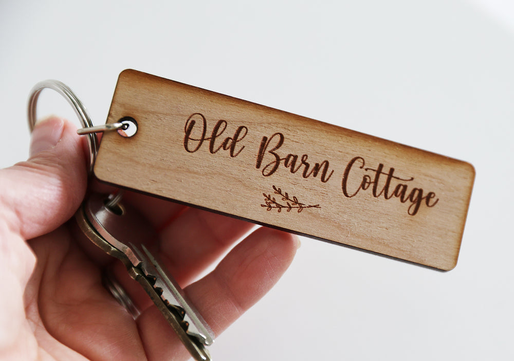 Personalised Guest House Keyring