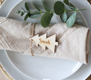 
                  
                    Wooden Christmas Tree Place Setting
                  
                