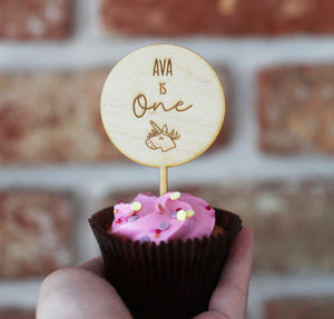 
                  
                    Children's Personalised Cupcake Topper
                  
                