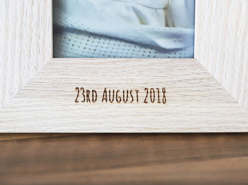 
                  
                    Personalised Baby Picture Frame - Wooden
                  
                