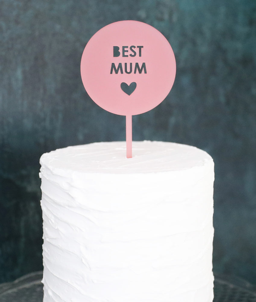 
                  
                    Best Mum Cake Topper
                  
                