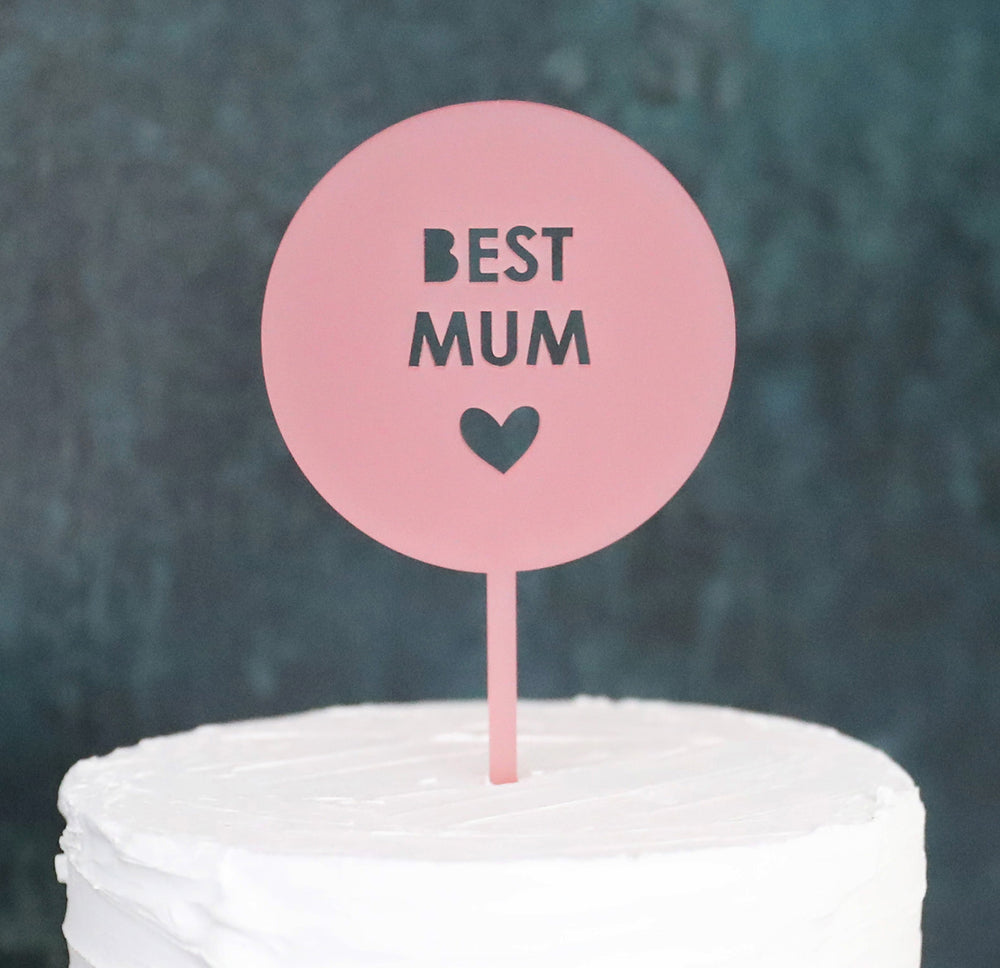 Best Mum Cake Topper