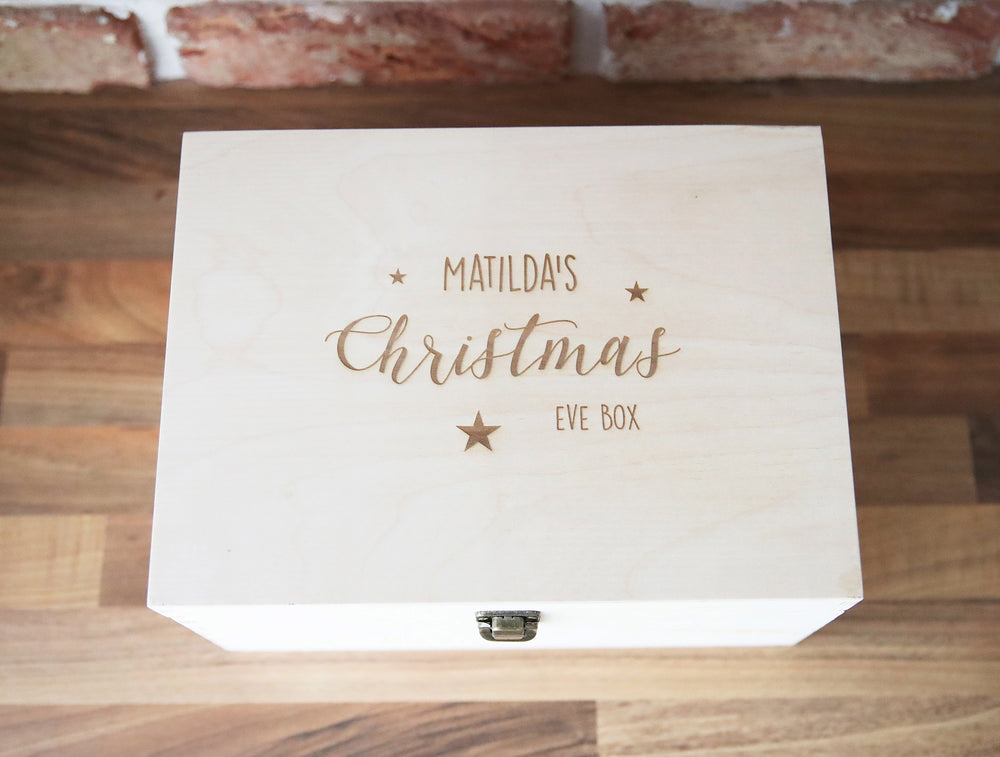 Personalised Christmas Eve Box - Wooden