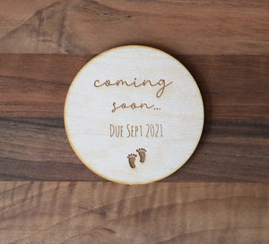 
                  
                    Personalised "Coming Soon" Pregnancy Announcement
                  
                
