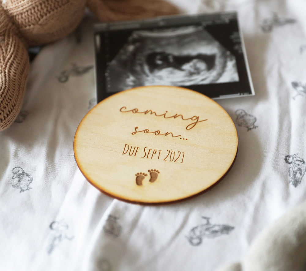 
                  
                    Personalised "Coming Soon" Pregnancy Announcement
                  
                