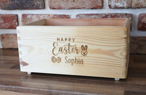 
                  
                    Personalised Wooden Easter Crate
                  
                