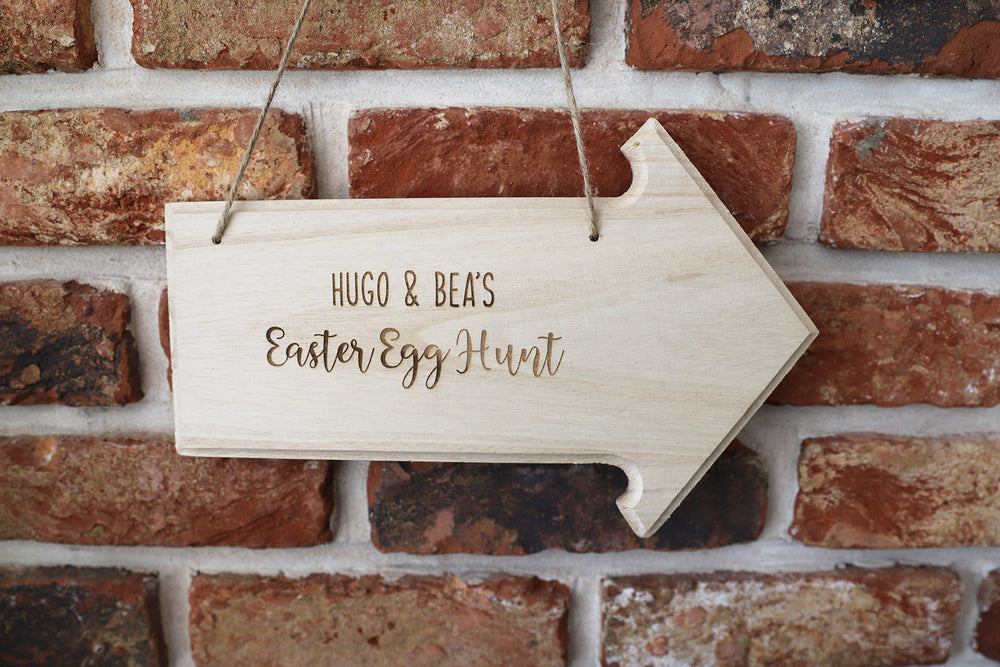 
                  
                    Personalised Easter Arrow Sign - Wooden
                  
                