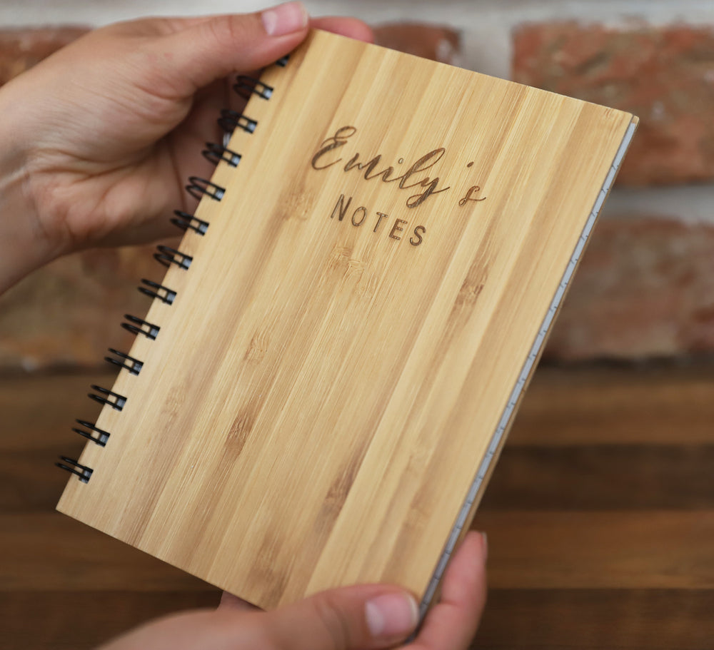 
                  
                    Personalised Notebook - Wooden
                  
                