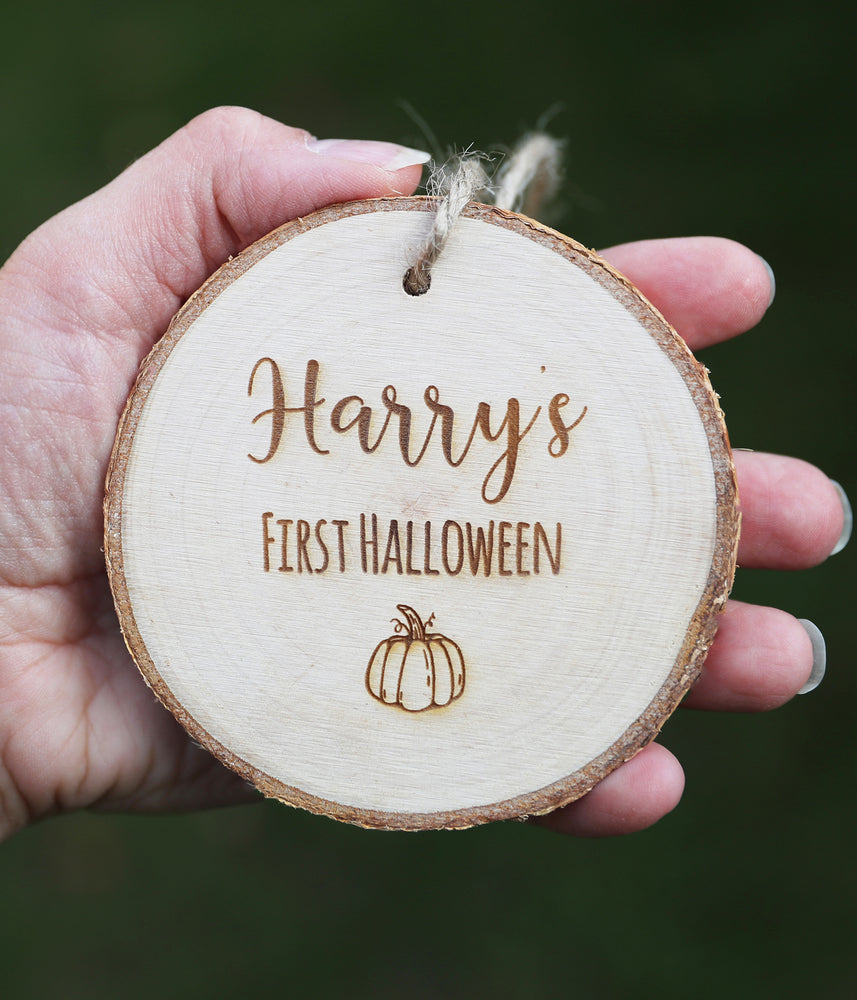 
                  
                    Personalised "First Halloween" Sign - Wooden
                  
                
