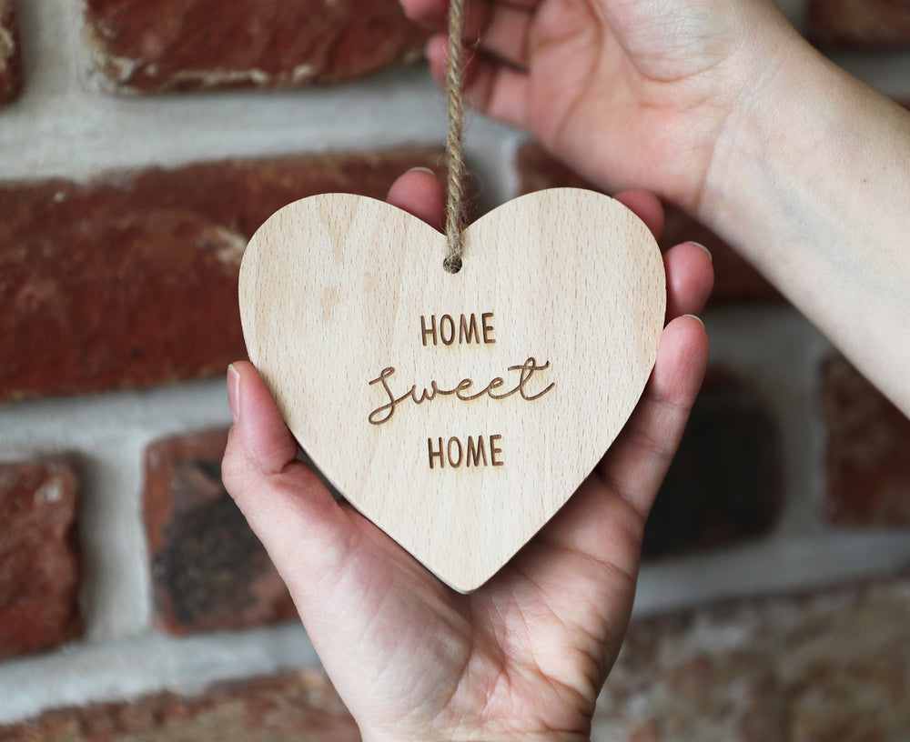 
                  
                    "Home Sweet Home" Hanging Heart - Wooden
                  
                