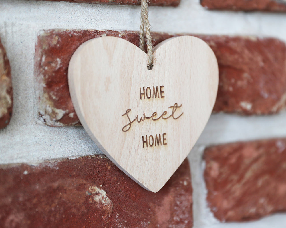
                  
                    "Home Sweet Home" Hanging Heart - Wooden
                  
                