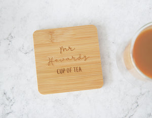 
                  
                    Personalised Bamboo Tea Coaster
                  
                