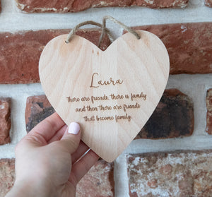 
                  
                    Personalised Wooden Heart Plaque
                  
                