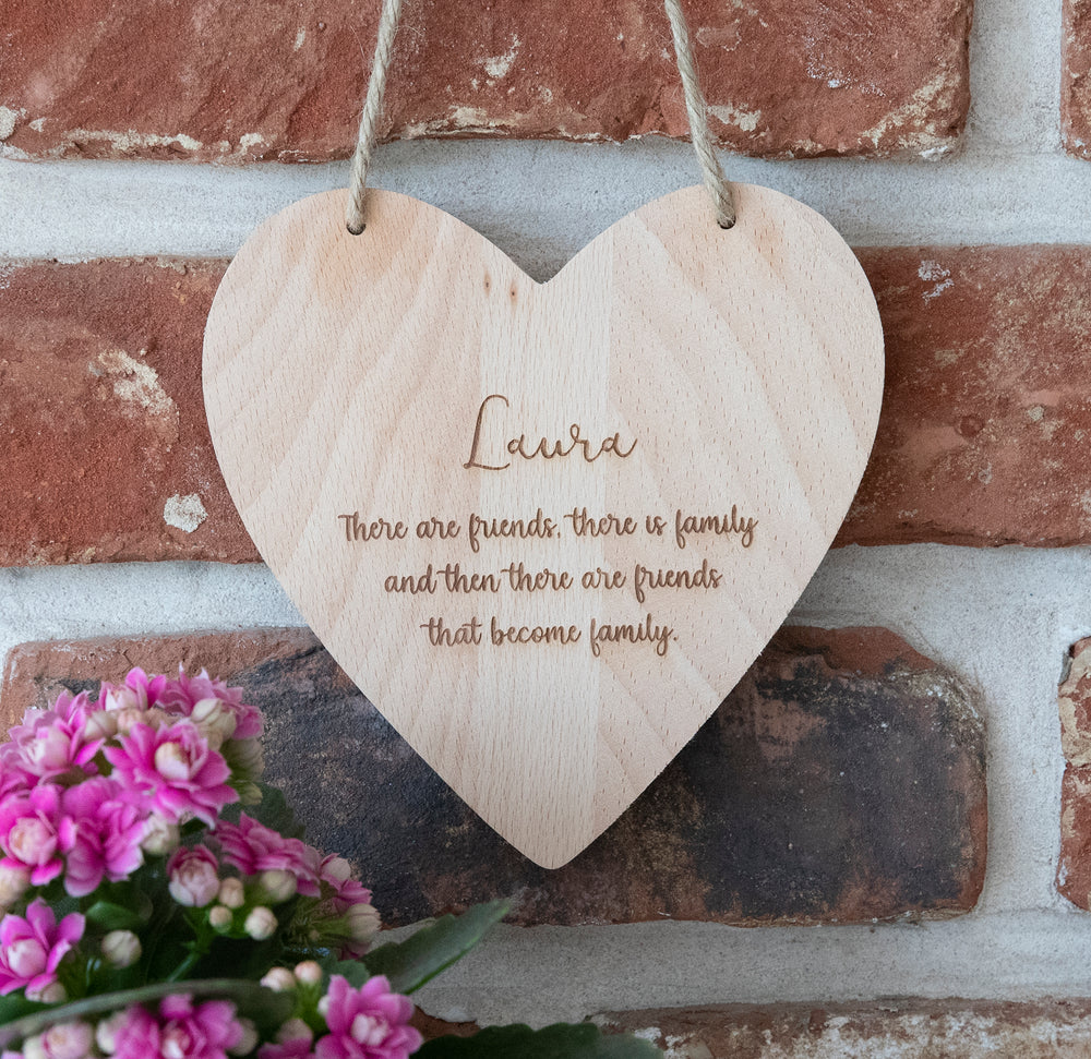 Personalised Wooden Heart Plaque