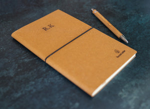 
                  
                    Personalised Recycled Leather Notebook
                  
                