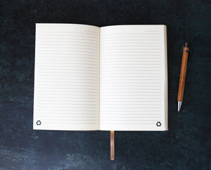 
                  
                    Personalised Recycled Leather Notebook
                  
                