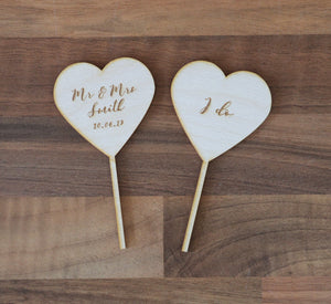 
                  
                    Personalised Mr and Mrs Cupcake Topper - Clear Acrylic
                  
                