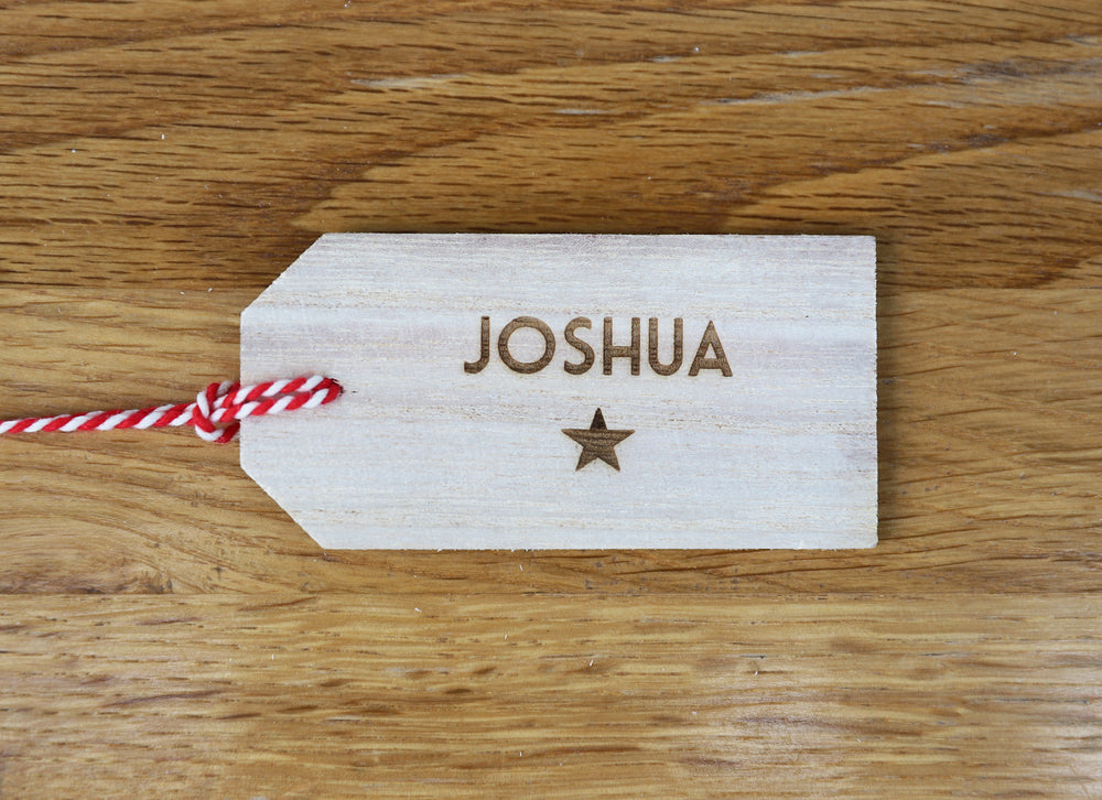 
                  
                    Personalised Christmas Gift Tag - Wooden
                  
                