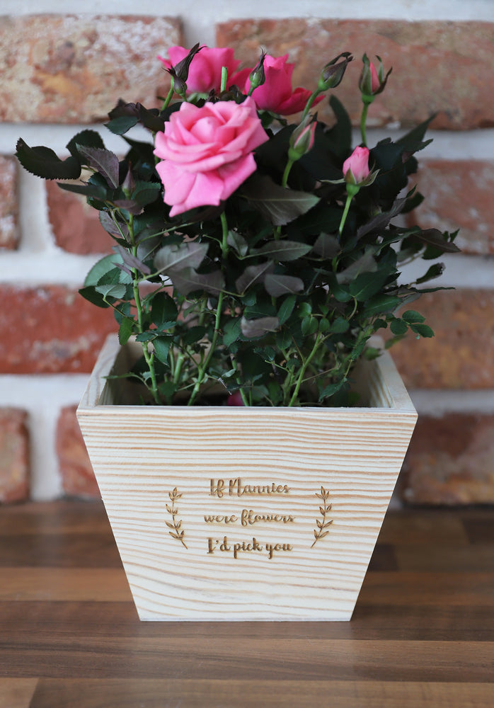 
                  
                    Personalised "If You Were Flowers" Plant Pot - Wooden
                  
                