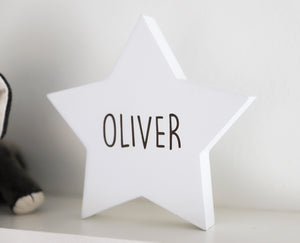 
                  
                    Personalised White Star Decoration - Wooden
                  
                