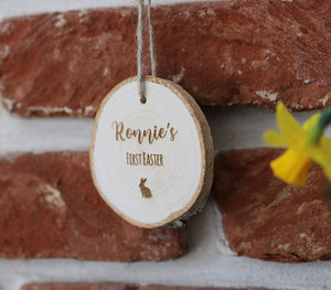 
                  
                    Personalised "First Easter" - Wooden Log Slice
                  
                