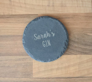 
                  
                    Personalised Gin Coaster - Slate
                  
                