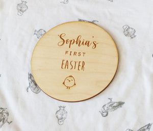 
                  
                    Personalised First Easter Wooden Disc
                  
                