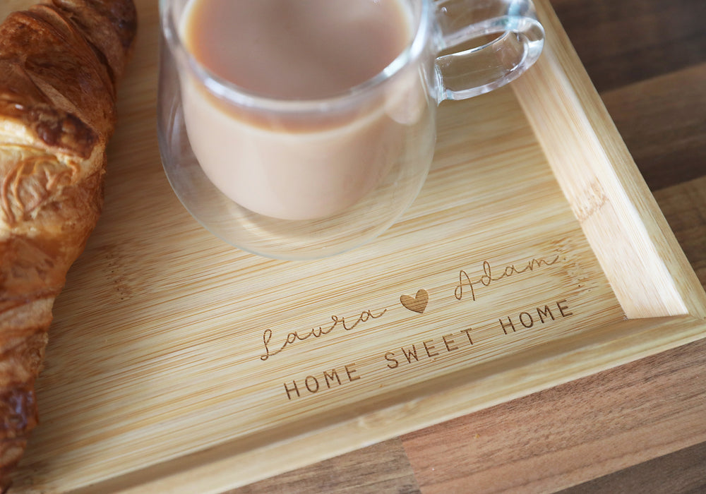 
                  
                    Personalised "Home Sweet Home" Tray - Wooden
                  
                