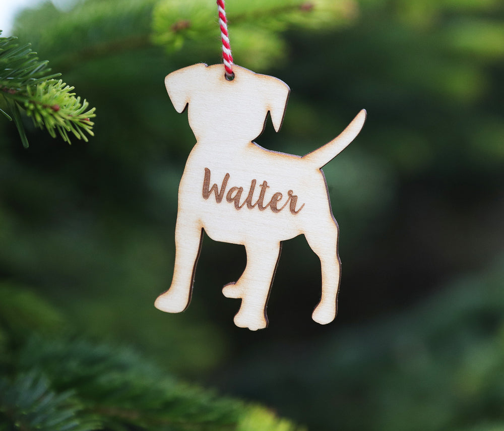 Personalised Beagle Dog Christmas Decoration - Wooden
