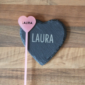 
                  
                    Personalised Heart Shaped Coaster and Drink Stirrer Gift Set
                  
                