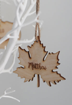 
                  
                    Personalised Wooden Leaf Decoration
                  
                
