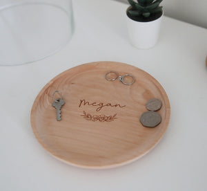 
                  
                    Personalised Wooden Trinket Tray
                  
                