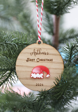
                  
                    Baby's First Christmas Personalised Santa Decoration
                  
                