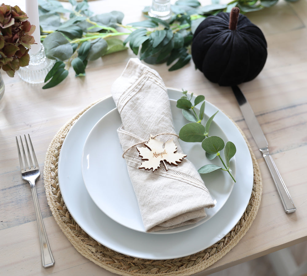 Leaf Setting Autumn Leaf Place Setting – The Willow Workshop UK