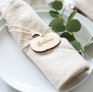 
                  
                    Wooden Pumpkin Place Setting
                  
                