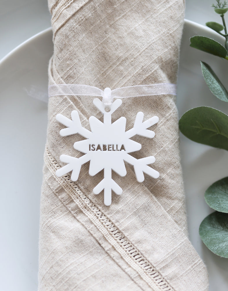 
                  
                    White Snowflake Place Setting
                  
                