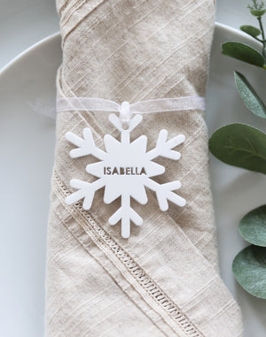 
                  
                    White Snowflake Place Setting
                  
                