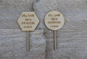 
                  
                    Personalised Teacher Plant Stick
                  
                