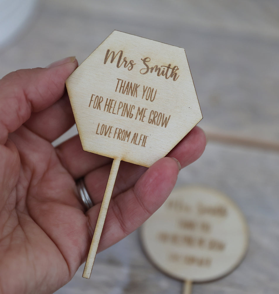 
                  
                    Personalised Teacher Plant Stick
                  
                