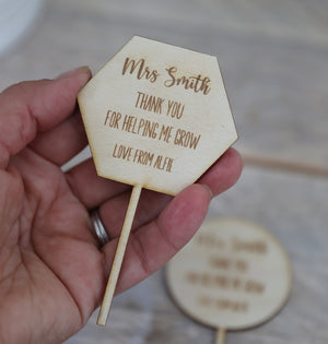 
                  
                    Personalised Teacher Plant Stick
                  
                