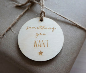 
                  
                    Something You Want, Need, Do Tags
                  
                