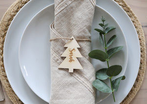 
                  
                    Wooden Christmas Tree Place Setting
                  
                
