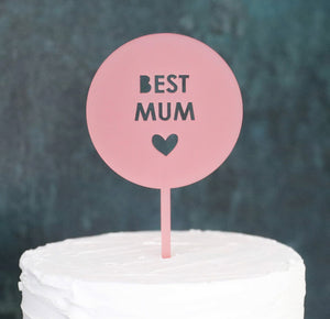 
                  
                    Best Mum Cake Topper
                  
                