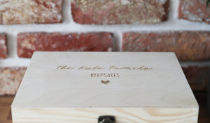 
                  
                    Personalised Family Keepsake Box - Wooden
                  
                