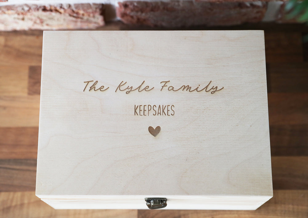 
                  
                    Personalised Family Keepsake Box - Wooden
                  
                