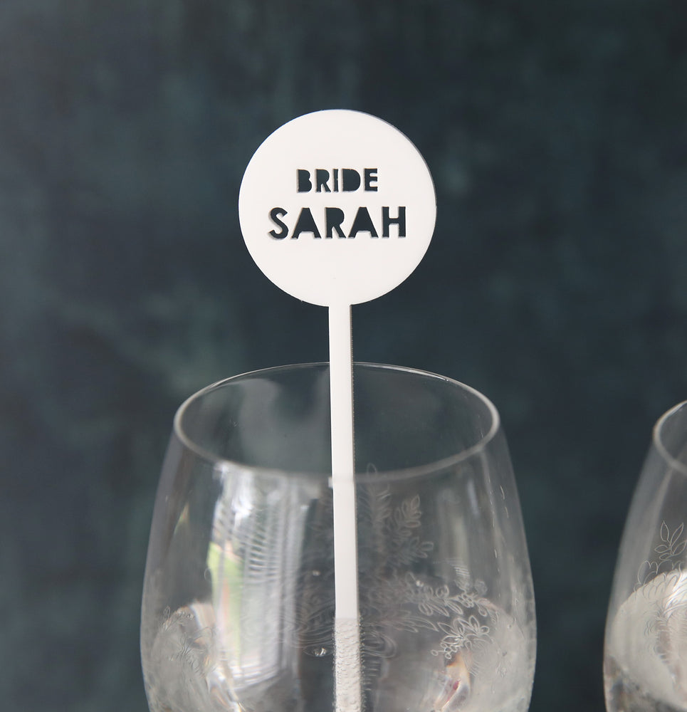 
                  
                    Personalised Bride and Groom Drink Stirrers
                  
                
