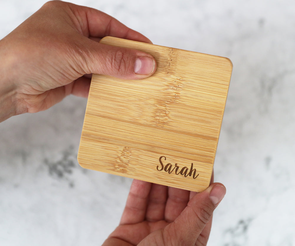 
                  
                    Personalised Bamboo Coaster - Square
                  
                