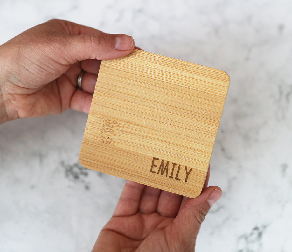 
                  
                    Personalised Bamboo Coaster - Square
                  
                