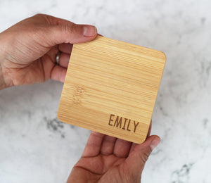 
                  
                    Personalised Bamboo Coaster - Square
                  
                